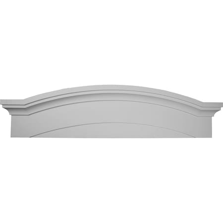 Ekena Millwork 57 1/2" Bottom Width x 61 5/8" Top Width x 14 7/8"H x 1 1/8"P Massive Emery Pediment PED57X14X01EM